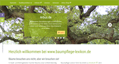 Desktop Screenshot of baumpflege-lexikon.de